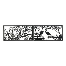 Decorative Figure DKD Home Decor 96 x 1 x 50 cm Black Birds (2 Units) by DKD Home Decor, Ornaments - Ref: S3013963, Price: 81...