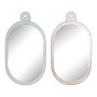 Espejo de pared DKD Home Decor Blanco Rosa Metal Cristal 22 x 1,5 x 40 cm (2 Unidades) de DKD Home Decor, Espejos de pared - ...