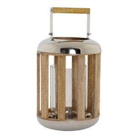 Farol DKD Home Decor Plata Madera Metal (22 x 22 x 32 cm) de DKD Home Decor, Candelabros y portavelas - Ref: S3014036, Precio...