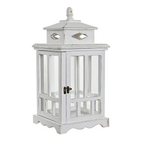 Lanterna DKD Home Decor Cristallo Bianco Pino di DKD Home Decor, Candelieri e portacandele - Rif: S3014042, Prezzo: 40,01 €, ...