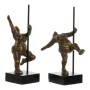 Decorative Figure DKD Home Decor 20 x 10 x 31 cm Golden Aluminium Mango wood Ballet Dancer Modern | Tienda24 - Global Online Shop Tienda24.eu