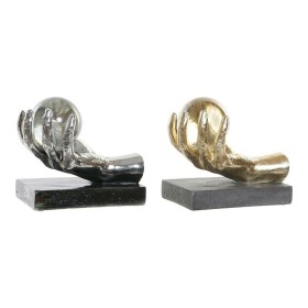 Decorative Figure DKD Home Decor Crystal Silver Golden Resin Hand 20 x 14 x 18 cm by DKD Home Decor, Collectables - Ref: S301...