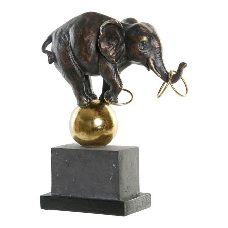 Figurine Décorative DKD Home Decor Métal Résine Eléphant (31 x 13 x 41 cm) de DKD Home Decor, Pièces de collection - Réf : S3...