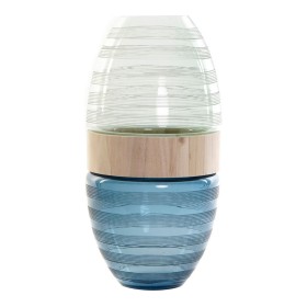 Jarrón DKD Home Decor Azul Menta Madera Cristal Moderno (21 x 21 x 43 cm) de DKD Home Decor, Jarrones - Ref: S3014435, Precio...