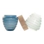 Vaso DKD Home Decor Azul Menta Madeira Cristal Moderno (21 x 21 x 43 cm) de DKD Home Decor, Jarrões - Ref: S3014435, Preço: 7...