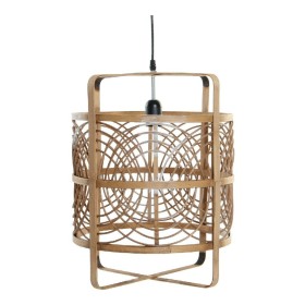 Lámpara de Techo DKD Home Decor Negro Natural Bambú Plástico 50 W 220 V 37 x 37 x 46 cm de DKD Home Decor, Iluminación colgan...