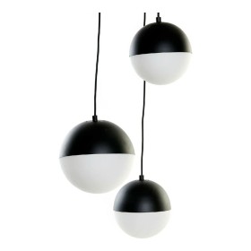 Candeeiro de teto DKD Home Decor Branco Preto Metal Cristal 220 V (40 x 40 x 80 cm) de DKD Home Decor, Iluminação suspensa - ...