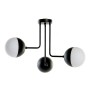 Suspension DKD Home Decor Blanc Noir Métal Verre 220 V 50 W (61 x 58 x 46 cm) de DKD Home Decor, Suspensions - Réf : S3014606...