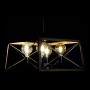 Ceiling Light DKD Home Decor Brown Black Wood Metal 220 V 50 W (50 x 50 x 130 cm) by DKD Home Decor, Pendant Lights - Ref: S3...