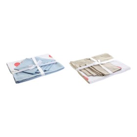 Nappe et serviettes de table DKD Home Decor 8424001750399 Bleu Beige 150 x 1 x 150 cm (2 Unités) de DKD Home Decor, Nappes - ...