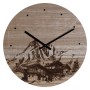 Horloge Murale DKD Home Decor 8424001759712 Noir Bois Bois MDF Montagne 30 x 30 x 1,5 cm de DKD Home Decor, Pendules murales ...