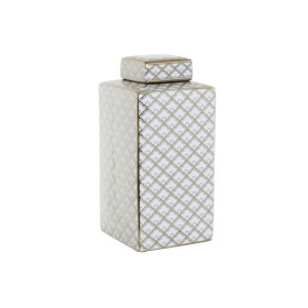 Jarrón DKD Home Decor 14,5 x 14,5 x 30 cm Porcelana Dorado Blanco de DKD Home Decor, Jarrones - Ref: S3015250, Precio: 40,15 ...