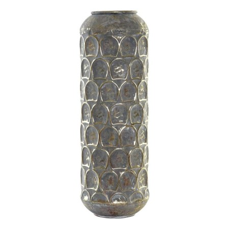 Vase DKD Home Decor Aged finish Grey Golden Metal Oriental 19 x 19 x 47 cm by DKD Home Decor, Vases - Ref: S3015268, Price: 2...