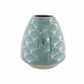 Jarrón DKD Home Decor Porcelana Turquesa Oriental Cromado 16 x 16 x 18 cm de DKD Home Decor, Jarrones - Ref: S3015273, Precio...