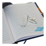 Agenda avec accessoires DKD Home Decor Bleu 23 x 5 x 18,3 cm de DKD Home Decor, Carnets blancs & Journaux intimes - Réf : S30...