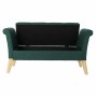 Panca DKD Home Decor 8424001795512 Naturale Legno Poliestere Verde (130 x 44 x 69 cm) di DKD Home Decor, Sedie - Rif: S301583...