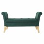 Panca DKD Home Decor 8424001795512 Naturale Legno Poliestere Verde (130 x 44 x 69 cm) | Tienda24 - Global Online Shop Tienda24.eu