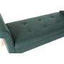 Panca DKD Home Decor 8424001795512 Naturale Legno Poliestere Verde (130 x 44 x 69 cm) di DKD Home Decor, Sedie - Rif: S301583...