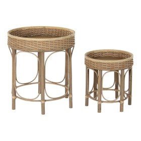 Mesa de apoio DKD Home Decor 8424001811281 49 x 49 x 55 cm Natural de DKD Home Decor, Jogos de móveis - Ref: S3015910, Preço:...