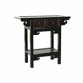 Console DKD Home Decor Preto Catanho escuro 85 x 35 x 80 cm de DKD Home Decor, Jogos de móveis - Ref: S3015937, Preço: 506,65...