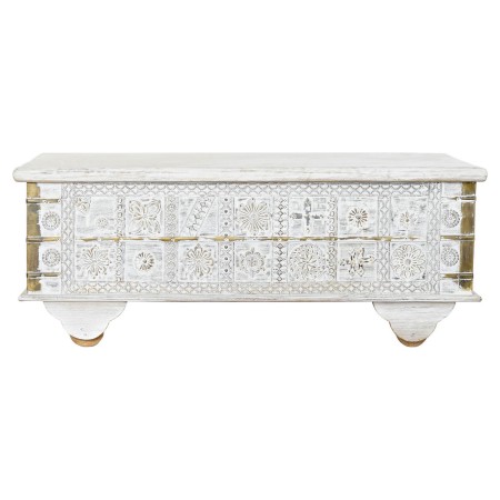 Tavolo aggiuntivo DKD Home Decor MB-182010 Bianco Dorato Metallo Legno di mango 115 x 60 x 45 cm | Tienda24 - Global Online Shop Tienda24.eu