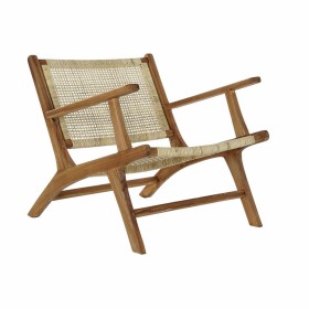 Armchair DKD Home Decor MB-182316 Natural Teak Light brown Rattan (69 x 78 x 68 cm) by DKD Home Decor, Chairs - Ref: S3015966...