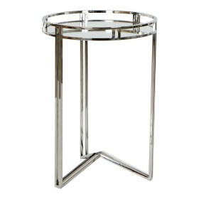 Table d'appoint DKD Home Decor Verre Acier Argenté (42 x 42 x 61 cm) de DKD Home Decor, Tables - Réf : S3015973, Prix : 98,71...