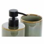 Bath Set DKD Home Decor Vintage Green PVC Stoneware 8 x 8 x 17,5 cm (2 Units) | Tienda24 - Global Online Shop Tienda24.eu