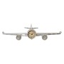 Relógio de Parede DKD Home Decor Avião Metal Madeira MDF (101 x 22 x 26 cm) de DKD Home Decor, Relógios de parede - Ref: S301...