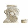 Statua Decorativa DKD Home Decor 16 x 15 x 30 cm Bianco Resina Scimmia Tropicale Decapaggio di DKD Home Decor, Oggetti da col...