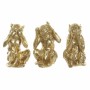 Figura Decorativa DKD Home Decor Dorado Resina Colonial Mono 13 x 11 x 19,5 cm (3 Piezas) de DKD Home Decor, Coleccionables -...