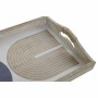 Tray DKD Home Decor 40,6 x 30 x 6 cm Beige Blue MDF Wood (2 Units) | Tienda24 - Global Online Shop Tienda24.eu