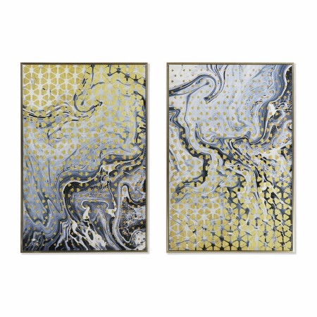 Quadro DKD Home Decor Astratto 60 x 3 x 90 cm Moderno Laccato (2 Unità) | Tienda24 - Global Online Shop Tienda24.eu