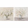 Pintura DKD Home Decor 90 x 2,4 x 90 cm Vaso Shabby Chic (2 Unidades) de DKD Home Decor, Impressões sobre tela - Ref: S301808...