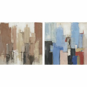 Painting DKD Home Decor 100 x 2,4 x 100 cm Abstract Modern (2 Units) by DKD Home Decor, Prints on Canvas - Ref: S3018090, Pri...