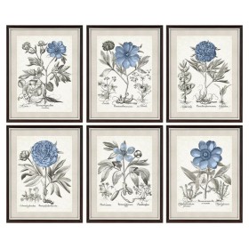 Cadre DKD Home Decor Fleurs Moderne 50 x 2 x 65 cm (6 Pièces) de DKD Home Decor, Impressions sur toile - Réf : S3018209, Prix...