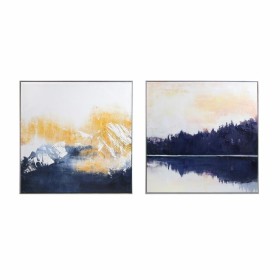 Cadre DKD Home Decor Abstrait 80 x 3 x 80 cm Moderne (2 Unités) de DKD Home Decor, Impressions sur toile - Réf : S3018241, Pr...