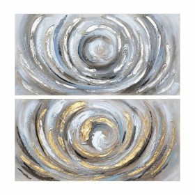 Pintura DKD Home Decor 100 x 3 x 50 cm Abstrato Moderno (2 Unidades) de DKD Home Decor, Impressões sobre tela - Ref: S3018257...