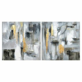 Painting DKD Home Decor Abstract 80 x 3 x 80 cm Loft (2 Units) by DKD Home Decor, Prints on Canvas - Ref: S3018266, Price: 64...