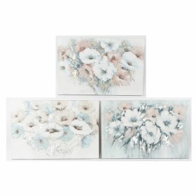 Bild DKD Home Decor 120 x 3,5 x 80 cm Blomster Shabby Chic (3 Stücke) von DKD Home Decor, Leinwanddrucke - Ref: S3018376, Pre...