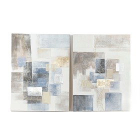 Cadre DKD Home Decor 90 x 3,5 x 120 cm Abstrait Moderne (2 Unités) de DKD Home Decor, Impressions sur toile - Réf : S3018385,...