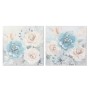 Cuadro DKD Home Decor 80 x 3 x 80 cm Flores Shabby Chic (2 Unidades) de DKD Home Decor, Impresiones sobre lienzo - Ref: S3018...