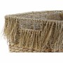 Set de basket DKD Home Decor Marron Multicouleur Naturel Frange 40 x 30 x 26 cm | Tienda24 - Global Online Shop Tienda24.eu