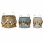 Basket set DKD Home Decor Multicolour Bamboo Fringe Boho 3 Pieces by DKD Home Decor, Storage boxes and chests - Ref: S3018553...