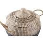 Basket set DKD Home Decor Grey Natural Bicoloured Seagrass Boho 41 x 41 x 33 cm (2 Units) by DKD Home Decor, Storage boxes an...