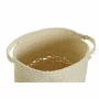 Juego de Cestas DKD Home Decor Beige Fibra natural (34 x 34 x 37 cm) de DKD Home Decor, Cajas y arcones de almacenaje - Ref: ...