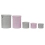 Set de basket DKD Home Decor polypropylène (42 x 42 x 50 cm) (5 pcs) de DKD Home Decor, Boîtes et coffres de rangement - Réf ...