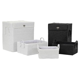 Basket set DKD Home Decor polypropylene (42 x 33 x 50 cm) (5 pcs) by DKD Home Decor, Storage boxes and chests - Ref: S3018656...