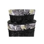 Conjunto de Cestas DKD Home Decor Preto Multicolor vime 51 x 37 x 56 cm 5 Peças de DKD Home Decor, Caixas e baús de arrumação...