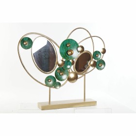 Figura Decorativa DKD Home Decor 62 x 9 x 53,3 cm Abstrato Dourado Verde de DKD Home Decor, Adornos - Ref: S3018818, Preço: 5...